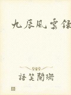 九辰风云录境界封面