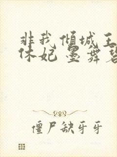 非我倾城王爷要休妃 墨舞碧歌