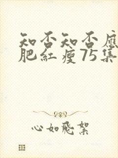 知否知否应是绿肥红瘦75集封面