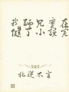 我师兄实在太稳健了小说完整精校版封面