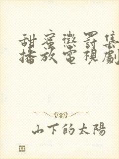 甜蜜惩罚集免费播放电视剧高清封面