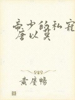 帝少的私宠甜妻 唐以莫