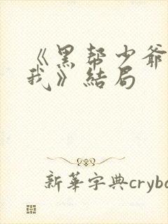 《黑帮少爷爱上我》结局