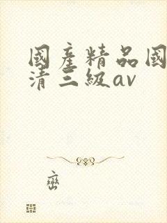 国产精品国产高清三级av