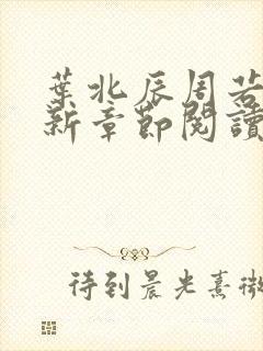 叶北辰周若妤最新章节阅读免费