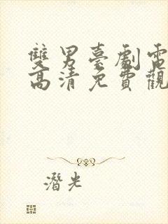 双男台剧电视剧高清免费观看