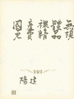 国产裸体无遮挡免费精品视频