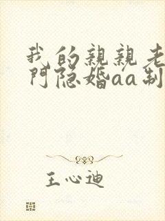 我的亲亲老婆豪门隐婚aa制全文免费阅读封面