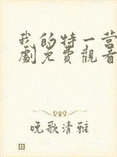 我的特一营电视剧免费观看全集