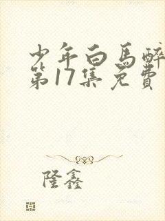 少年白马醉春风第17集免费观看