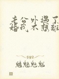 老公外遇了要离婚我不想离婚怎么办