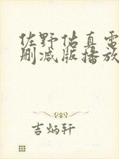 佐野佑真电影无删减版播放