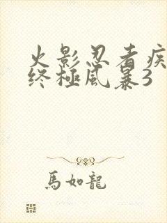 火影忍者疾风传终极风暴3封面