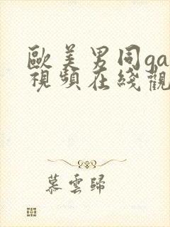 欧美男同gay视频在线观看封面