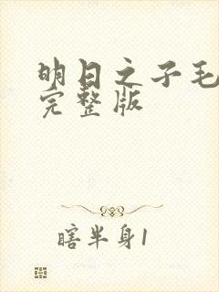 明日之子毛不易完整版