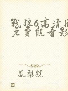 战狼6高清国语免费观看影视大全