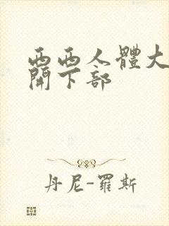 西西人体大胆掰开下部封面