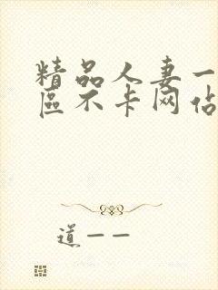 精品人妻一区二区不卡网站