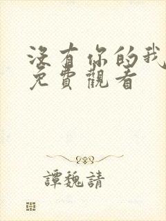 没有你的我泰剧免费观看