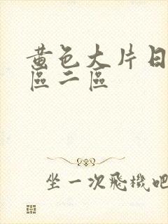 黄色大片日韩一区二区