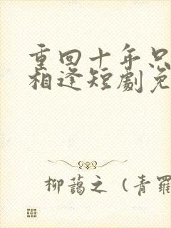 重回十年只为不相逢短剧免费观看