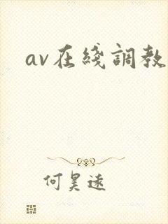 av在线调教封面