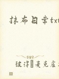 抹布日常txt封面