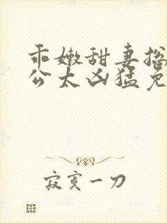 乖嫩甜妻总裁老公太凶猛免费阅读