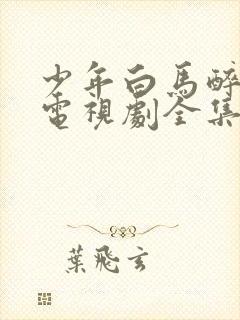 少年白马醉春风电视剧全集免费看