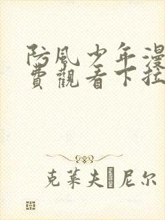 防风少年漫画免费观看下拉式