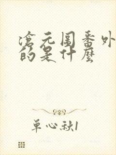 沧元图番外篇讲的是什么封面