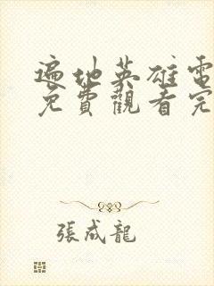 遍地英雄电视剧免费观看完整版高清