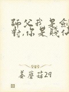 师父我是剑仙,对,你是贱仙封面