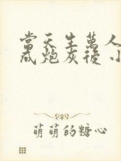 当天生万人迷穿成炮灰后 小说