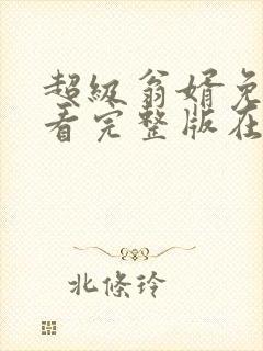 超级翁婿免费观看完整版在线全集