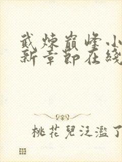 武炼巅峰小说最新章节在线