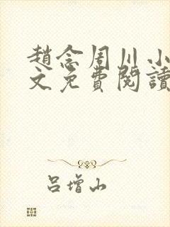 赵念周川小说全文免费阅读