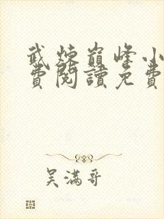 武炼巅峰小说免费阅读免费