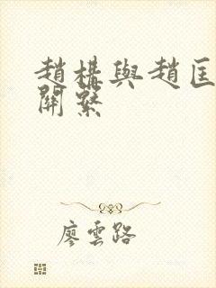 赵构与赵匡胤的关系封面