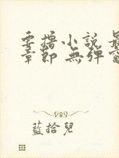 要撸小说 最新章节 无弹窗