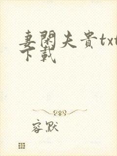 妻闲夫贵txt下载