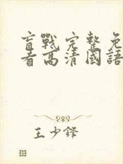 盲战完整免费观看高清国语