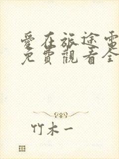 爱在旅途电视剧免费观看全集