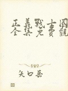 正义战士国语版全集免费观看