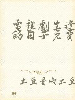 电视剧生逢灿烂的日子免费观看