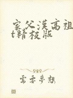 家父汉高祖txt精校版