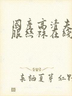 国产高清夫妻制服丝袜在线