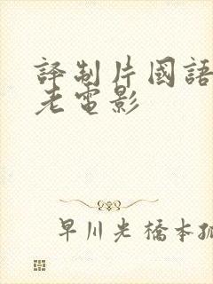 译制片国语配音老电影