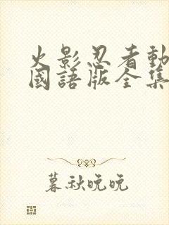 火影忍者动画片国语版全集封面