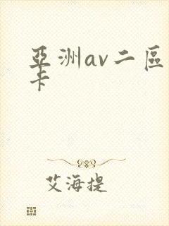 亚洲av二区不卡